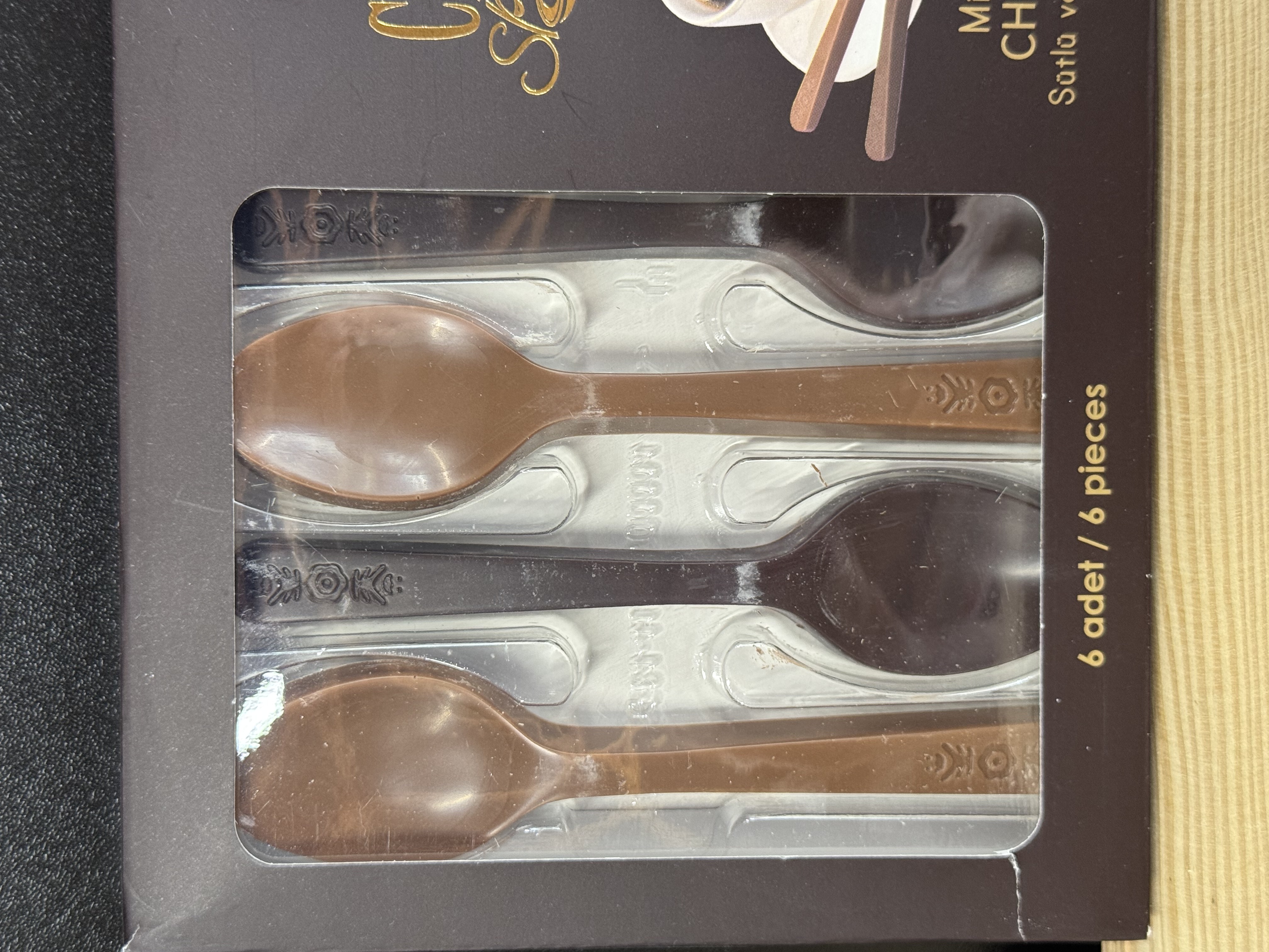 Цукерки Ложки із Молочного та Чорного Шоколаду Milk Dark Chocolate Elit Choco Spoons 54 г
